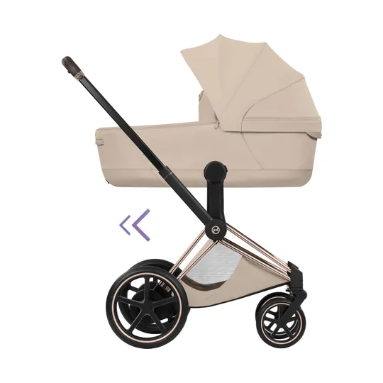 Cybex e-Priam 5 Style Kinderwagen 2-in-1 - Rosegold Frame