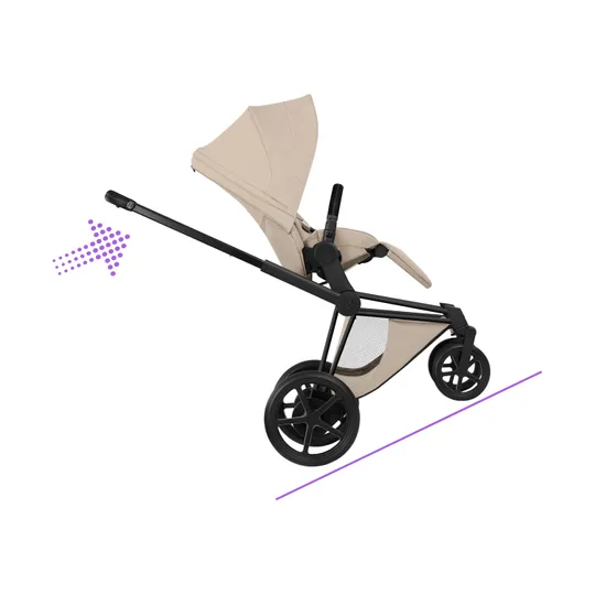 Cybex e-Priam 5 Style Kinderwagen 2-in-1 - Matt Black Frame