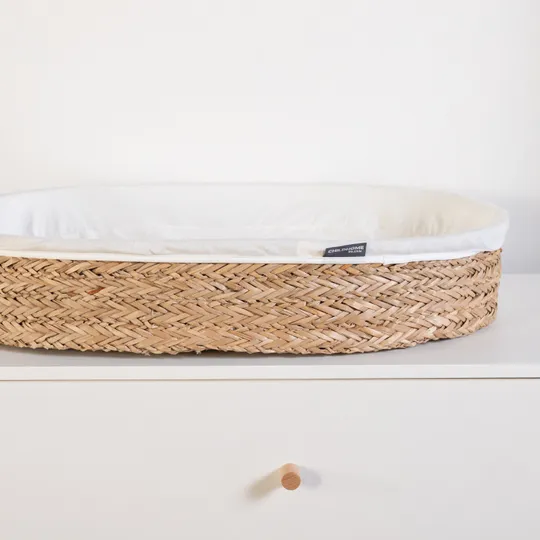 Childhome Verzorgingsmand Incl. Matras Zeegras 70 x 50 cm