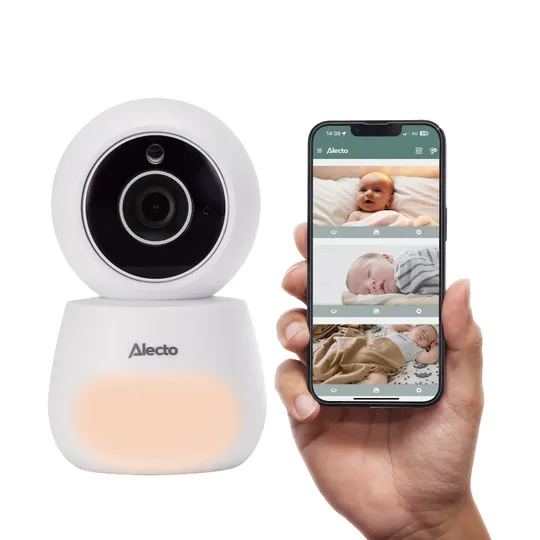 Alecto Babyfoon Beeld En App - DVM2060 - 5 Inch - Wit