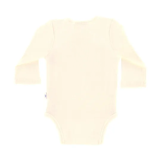 DAY Overslagromper Lange Mouw Rib - Cream