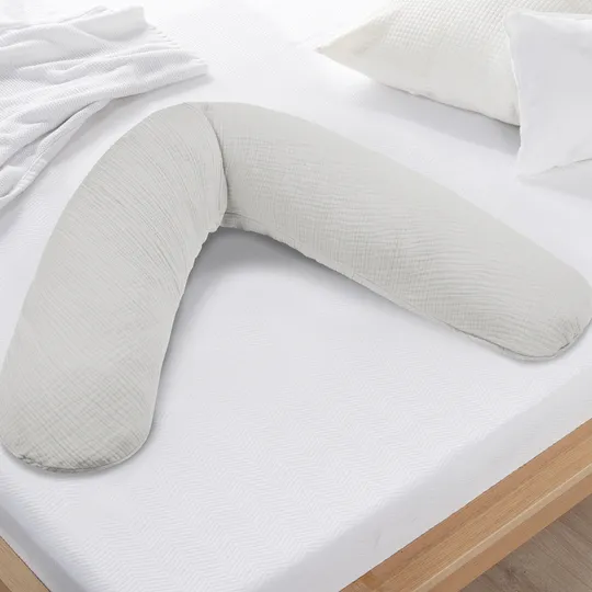 Theraline Voedingskussen Dodo Met Hoes - Muslin - 170 x 34 cm