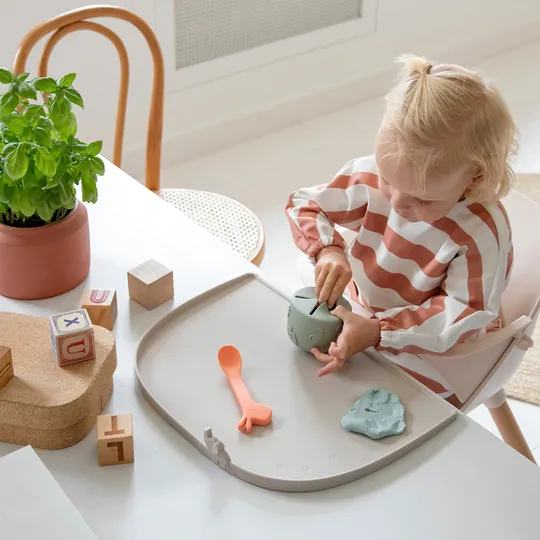 Done By Deer Stripes Slab Met Mouwen - Sand