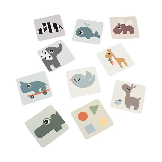 Done by Deer Baby Contrast Kaarten – 10-pack –  Multicolor