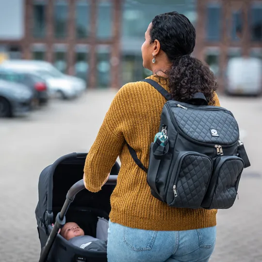 Dooky Diaper Backpack 2-in-1 - Black