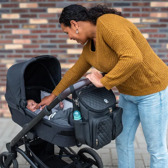 Dooky Diaper Backpack 2-in-1 - Black
