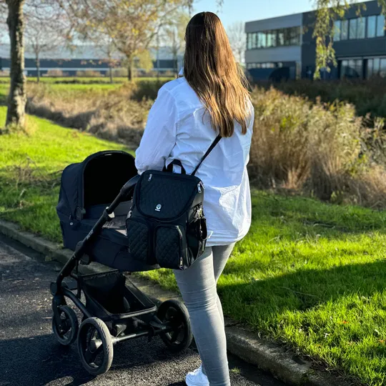 Dooky Diaper Backpack 2-in-1 - Black