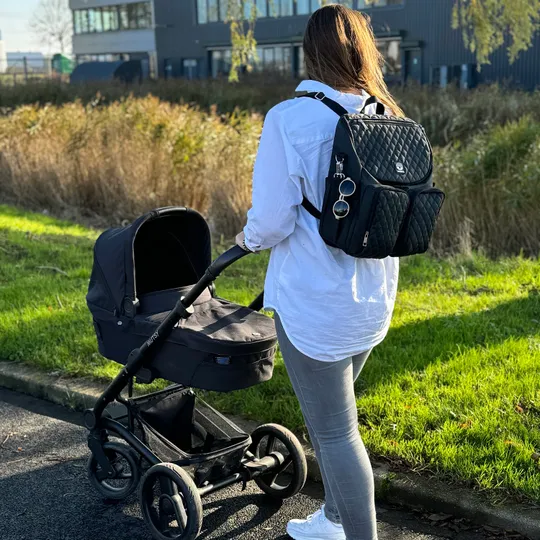 Dooky Diaper Backpack 2-in-1 - Black