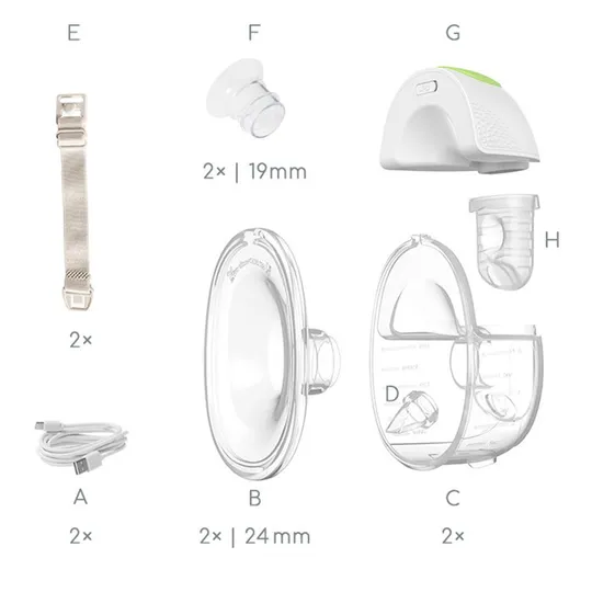 Ardo Melia Draagbare Elektrische Dubbelzijdige Borstkolf