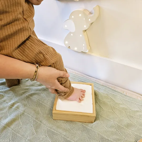 BamBam Herinneringsbox met Gipsafdruk - 15 cm