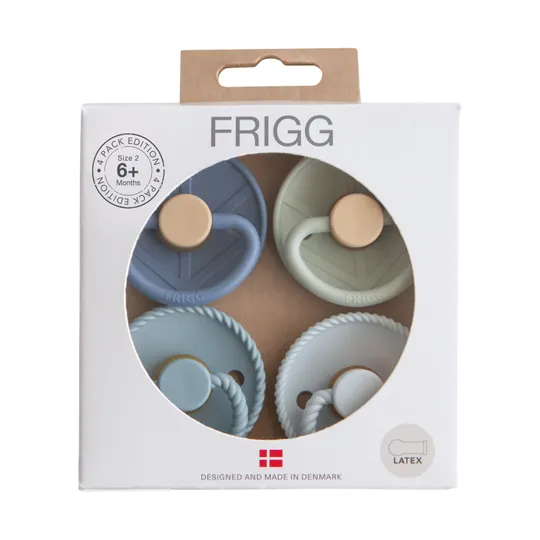 FRIGG Fopspenen - 4-Pack - Skyline Serenity - Latex - 6–18 Mnd