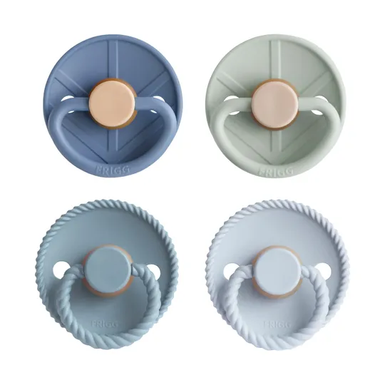 FRIGG Fopspenen - 4-Pack - Skyline Serenity - Latex - 6–18 Mnd