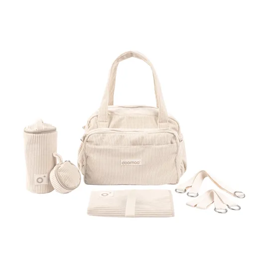 Doomoo Fluffy Verzorgingstas - Corduroy - Sand