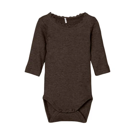 Name It Lace Romper - Kab NOOS - Delicioso Melange