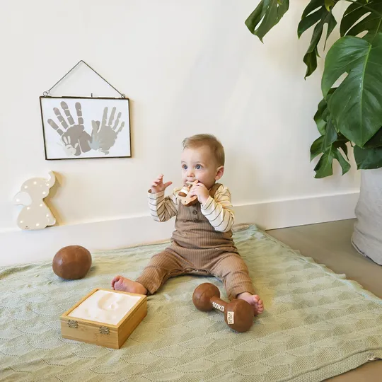 BamBam Herinneringsbox met Gipsafdruk - 15 cm