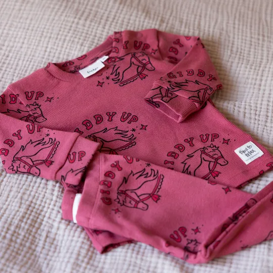 Feetje Howdy Holly Pyjama - Berry