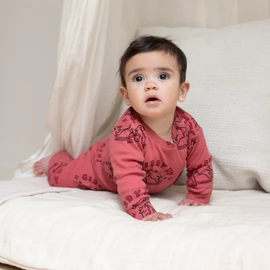 Feetje Howdy Holly Pyjama - Berry