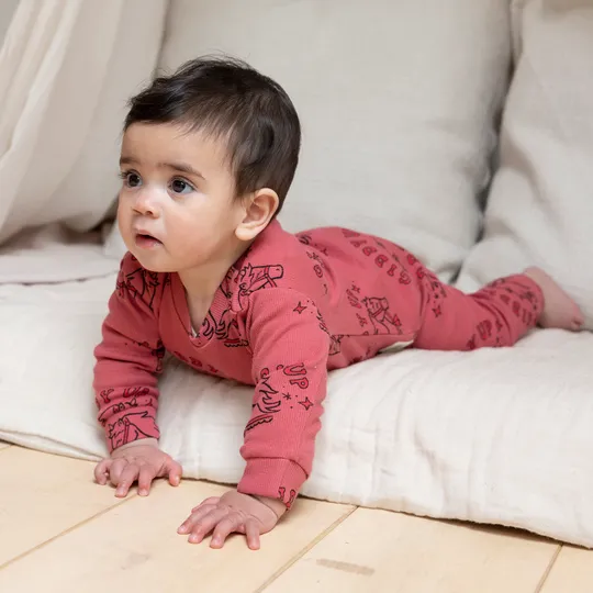 Feetje Howdy Holly Pyjama - Berry