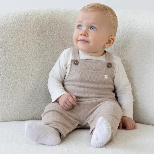 Feetje The Magic is in You Rib Tuinbroek - Taupe Melange