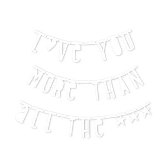 A Little Lovely Company Letter Banner - White