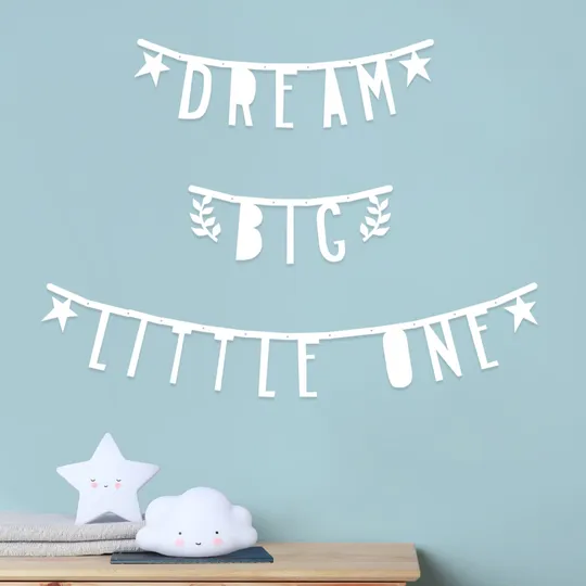 A Little Lovely Company Letter Banner - White