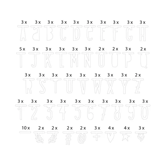 A Little Lovely Company Letter Banner - White