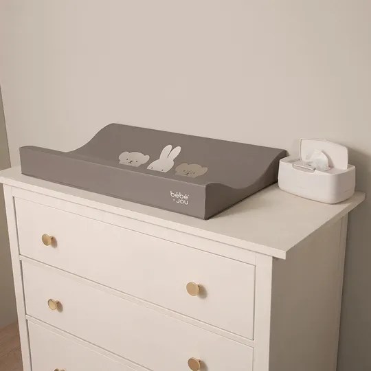 Bébé-Jou Aankleedkussen 72x44cm - Miffy and Friends - Chalk Brown