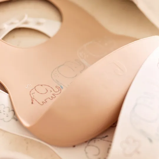 Elephant Tales Siliconen Slabbetjes - 2 Stuks