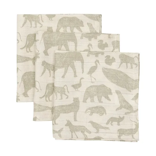 Jollein Animals Hydrofiel Monddoekje 3 Stuks