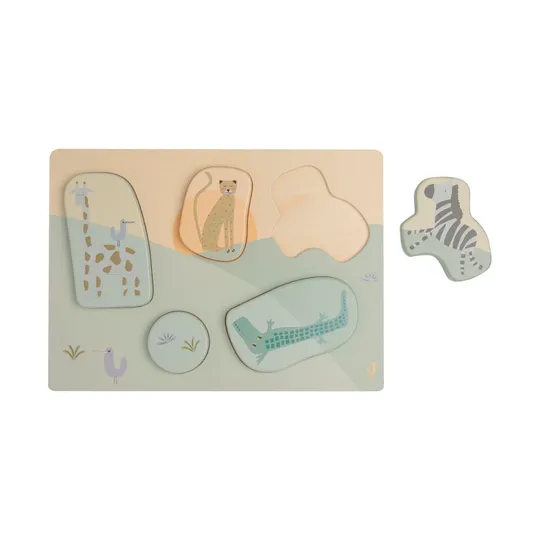 Jollein Jungle Jambo Puzzel - Hout