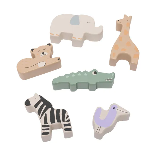 Jollein Jungle Jambo Vormenstoof - Hout