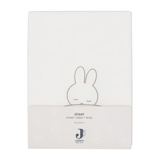 Jollein Ledikantlaken Sleepy Miffy Funghi 120 x 150 cm