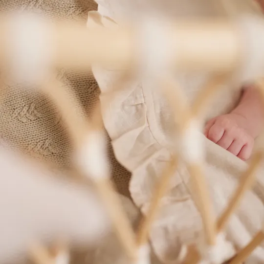 Jollein Wieglaken Ruffle Natural 75  x 100 cm