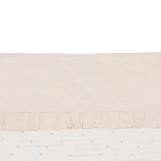 Jollein Ledikantlaken Ruffle Natural 120 x 150 cm