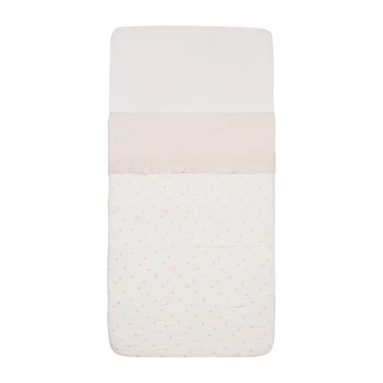 Jollein Ledikantlaken Ruffle Natural 120 x 150 cm