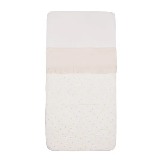 Jollein Wieglaken Ruffle Natural 75  x 100 cm