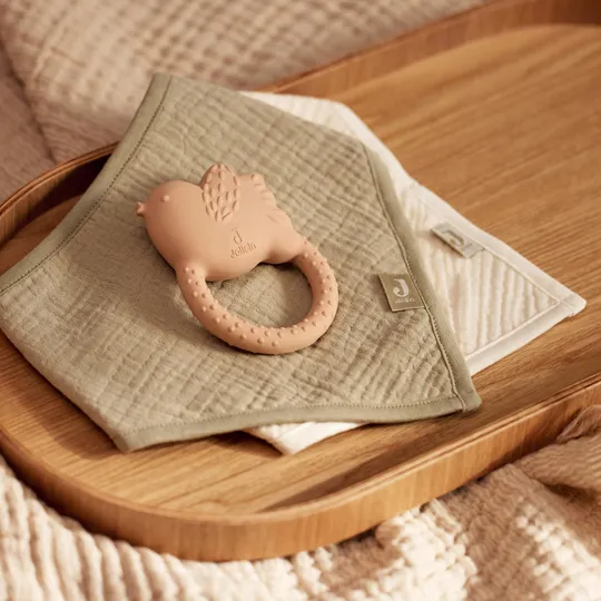 Jollein Slab Bandana Hydrofiel - Olive Green/Oatmeal - 2 Stuks