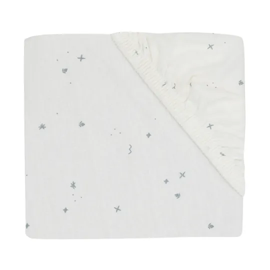 Jollein Twinkling Hoeslaken - 60 x 120 cm - Jersey - Sea Green