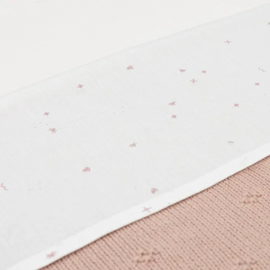 Jollein Twinkling Ledikantlaken - 120 x 150 cm - Wild Rose