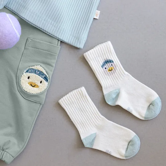 Laessig Tennis Socks 3 pcs GOTS Duck - Maat 19‑22