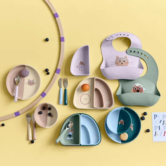 Lässig Tiny Team Cat Slab - Siliconen - Paars 