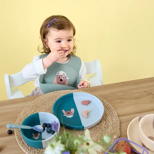 Lässig Tiny Team Dog Bord - Siliconen - Blauw