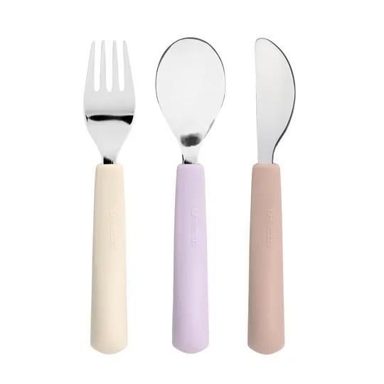 Lässig Tiny Team Cat Bestekset - 3 Stuks - Roze 