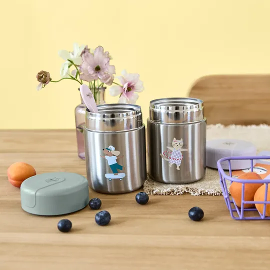 Lässig Tiny Team Dog Food Jar - Groen