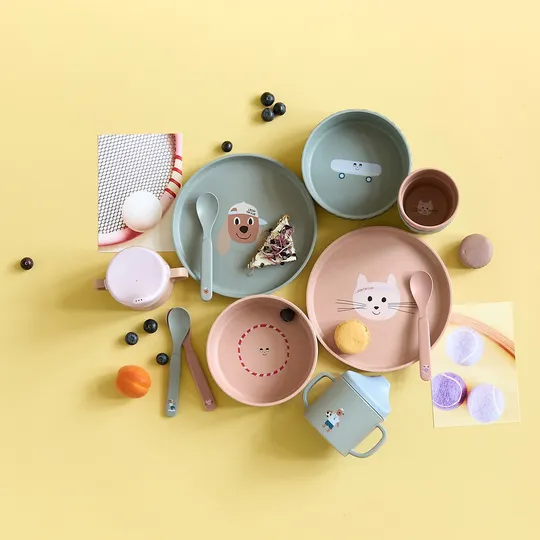 Lässig Tiny Team Dog Tuitbeker - PP/Cellulose - Groen/Blauw 