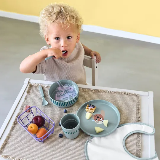 Lässig Tiny Team Dog Dinerset - Groen/Blauw