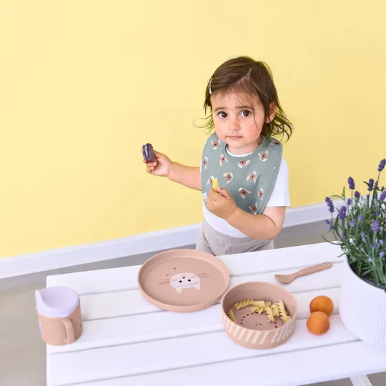 Lässig Tiny Team Cat Dinerset - Roze