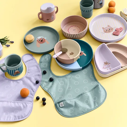 Lässig Tiny Team Dog Bord - PP/Cellulose - Blauw 