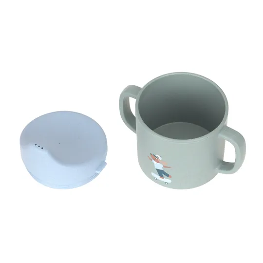 Lässig Tiny Team Dog Tuitbeker - PP/Cellulose - Groen/Blauw 