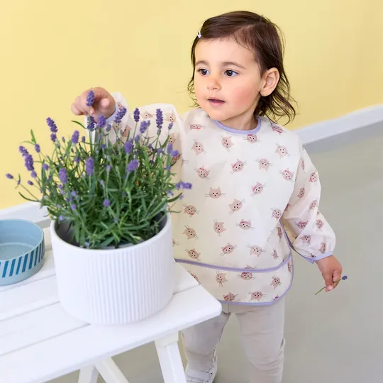 Lässig Tiny Team Cat Slab Met Mouwen - 2 Stuks - Paars